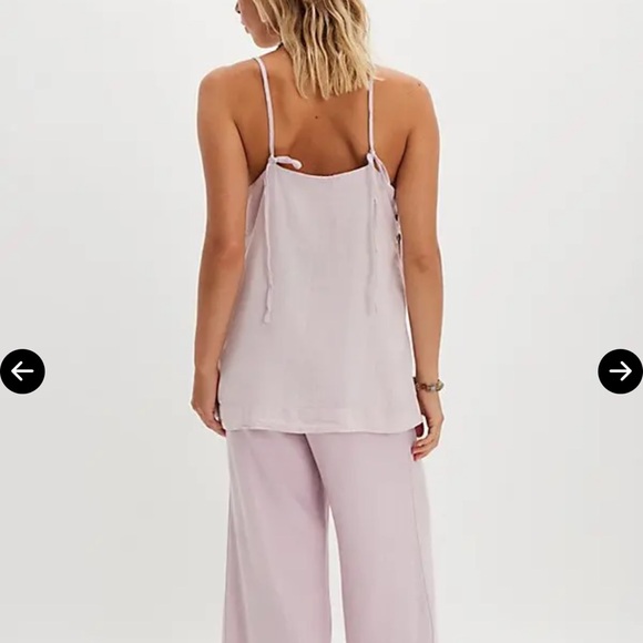 Free People Sightseer Embroidered linen top. Large. NWOT - Picture 2 of 9